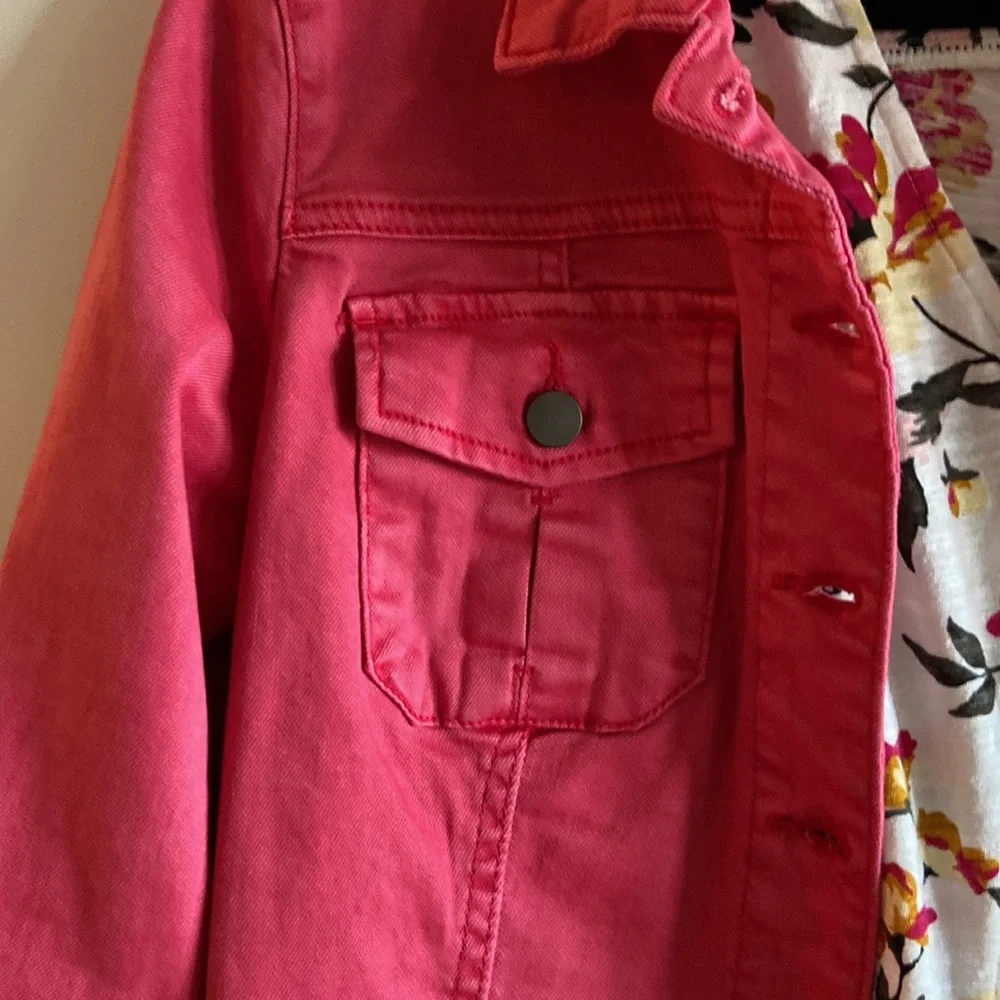 Kut from the Kloth Pink Jacket with Floral Lining - Picture 2 of 12